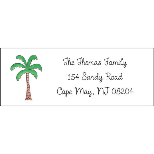 Palm Paradise Return Address Labels